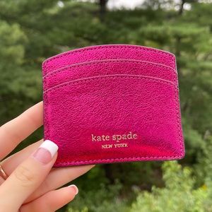 Kate Spade spencer metallic cardholder